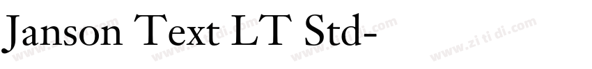 Janson Text LT Std字体转换